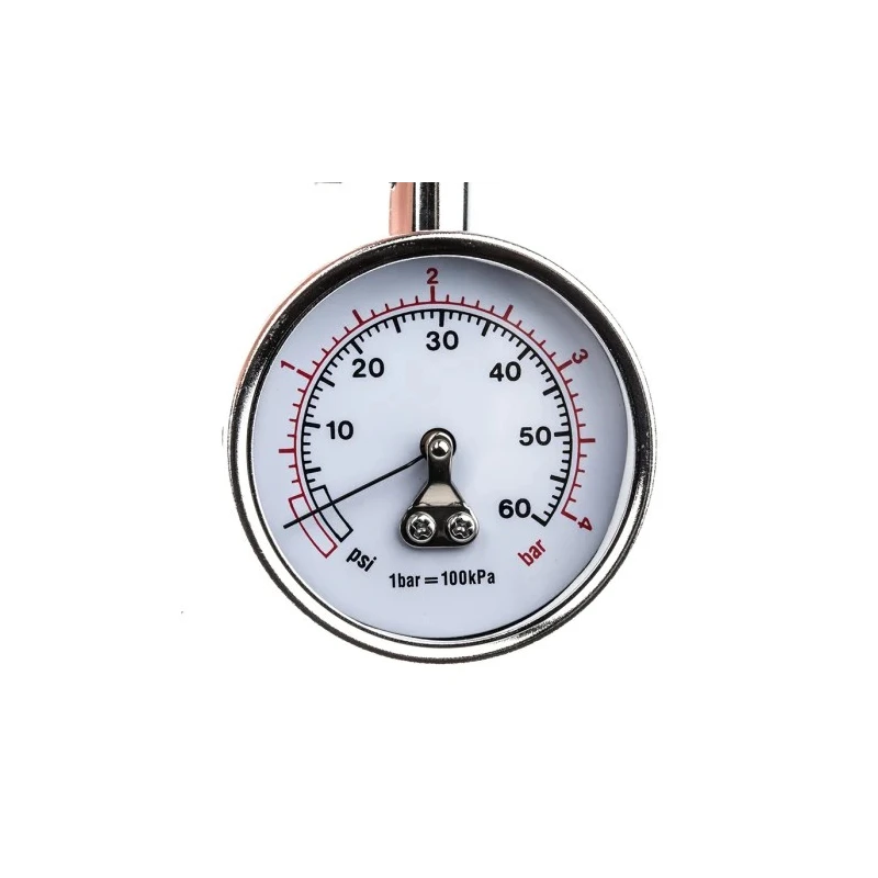 RS PRO Tyre Pressure Gauge Dial, 60 psi, 4 bar, Metal Body 499-8888