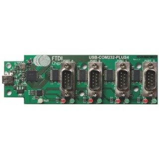 FTDI Chip FTDI FT4232H Communication & Wireless Development Kit USB to Serial RS232 Ports USB-COM232-PLUS4