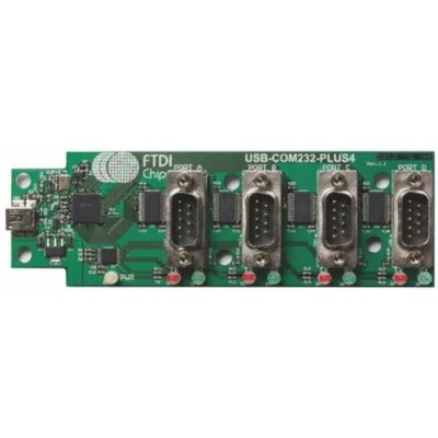FTDI Chip FTDI FT4232H Communication & Wireless Development Kit USB to Serial RS232 Ports USB-COM232-PLUS4
