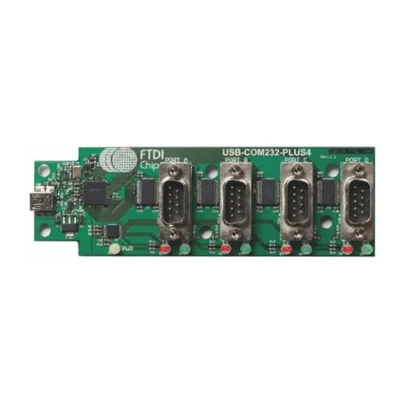 FTDI Chip FTDI FT4232H Communication & Wireless Development Kit USB to Serial RS232 Ports USB-COM232-PLUS4