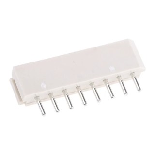 Molex SPOX Series Straight Through Hole Shrouded PCB Header, 8 Contacts, 2.5 mm Pitch, 1 Row, 3A Current, 250V 22-03-5085