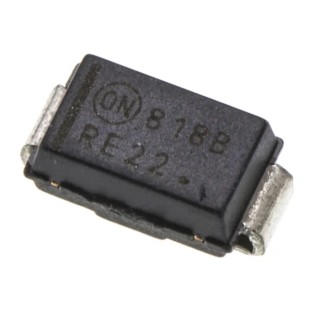 onsemi 5.1 V 500 mW Surface Mount Zener Diode Single 2-Pin DO-214AC 1SMA5918BT3G