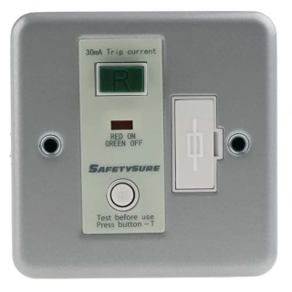 RS PRO 13A Fused Spur Electrical Switch, Surface Mount, Grey, 230V AC, 2 Poles, BS 1363 BS 7288 687-7332