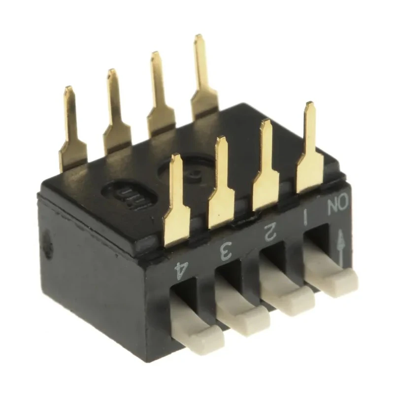 TE Connectivity Piano Rotary Coded DIP Switch Through Hole ADP0404