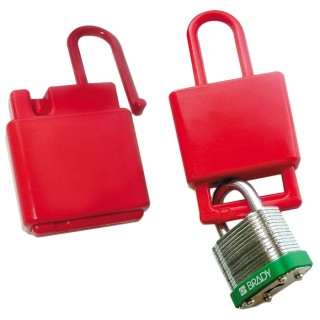 Brady Red 1-Lock Lockout Plastic Lockout Hasp 9mm Shackle Diameter NON-CONDUCTIVE LOCKOUT HASPS