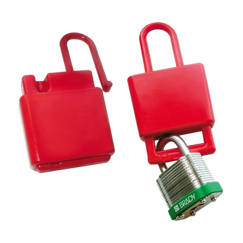 Brady Red 1-Lock Lockout Plastic Lockout Hasp 9mm Shackle Diameter NON-CONDUCTIVE LOCKOUT HASPS