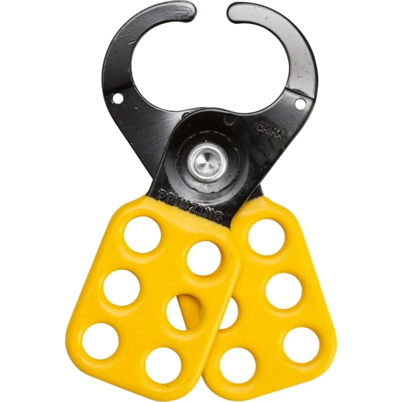 Brady Yellow 6-Lock Lockout Steel Lockout Hasp 805843