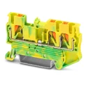 Phoenix Contact Earth Terminal Block PTU 2.5-TWIN-PE Series Green Yellow 0.14mm² to 4 mm² Push-in 3209565