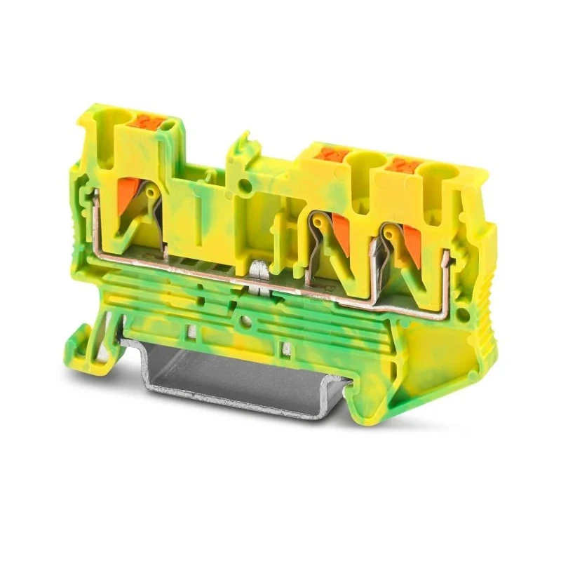Phoenix Contact Earth Terminal Block PTU 2.5-TWIN-PE Series Green Yellow 0.14mm² to 4 mm² Push-in 3209565
