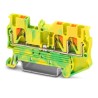 Phoenix Contact Earth Terminal Block PTU 2.5-TWIN-PE Series Green Yellow 0.14mm² to 4 mm² Push-in 3209565
