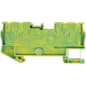 Phoenix Contact PT 2.5-QUATTRO-PE Series Earth Terminal Block Yellow Green 26 to 12 AWG Push-in 8kV 3209594