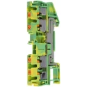Phoenix Contact PT 2.5-QUATTRO-PE Series Earth Terminal Block Yellow Green 26 to 12 AWG Push-in 8kV 3209594