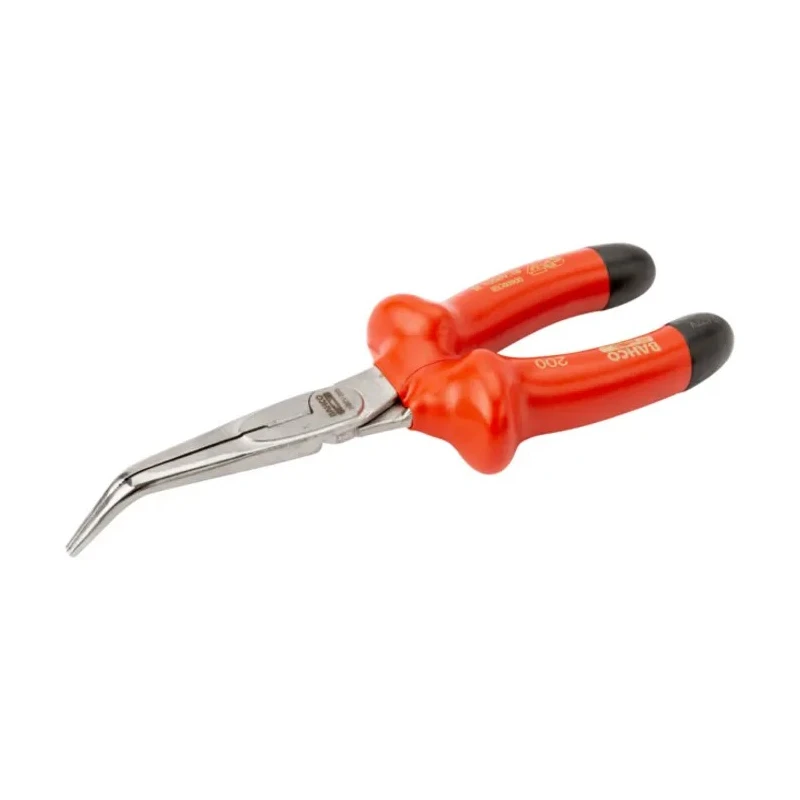 Bahco Long Nose Plier Snipe Nose 200mm Overall VDE 1000V Approved 70mm Jaw 2427V-200