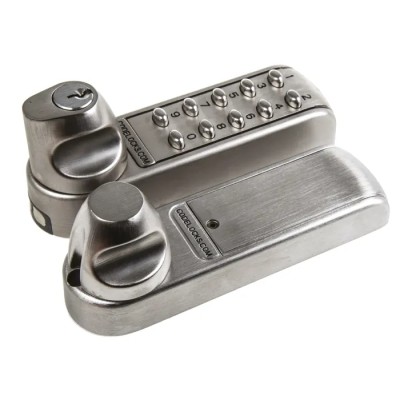 Codelock Steel Electronic Code Lock Brushed Finish Knob Housing 141mm x 41mm CL2255BS