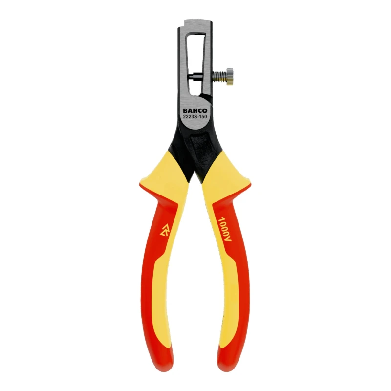 Bahco Copper Aluminium Injected Wire Stripping Plier 0.5 to 5 mm Stripping Range, 165mm Length 2223 S-150