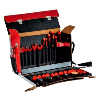 Bahco 19 Piece Electrician Tool Kit with Case VDE/1000V Approved 3045V-2