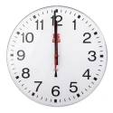 RS PRO Radio Controlled White Analogue Wall Clock 300 mm Diameter Plastic Case Shatterproof Front Lens 669-9252