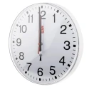 RS PRO Radio Controlled White Analogue Wall Clock 300 mm Diameter Plastic Case Shatterproof Front Lens 669-9252