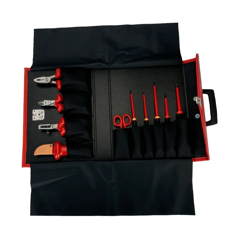 Bahco 10 Piece Electrician Tool Kit with Case VDE 1000V Approved 3045V-1