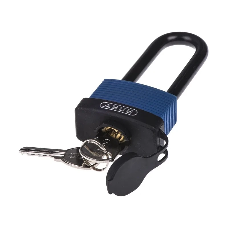 ABUS Weatherproof Keyed Padlock Brass Body Stainless Steel Shackle 8 mm Diameter 63 mm Length 53 mm Width 70IB/45HB63