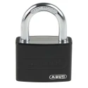 ABUS Keyed Steel, Aluminium Safety Padlock Weatherproof, 6.5 mm Shackle Diameter, 22.5 mm 49944 - T65AL/40 Black KA 6401