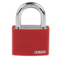 ABUS Key Steel Aluminium Safety Padlock Weatherproof 6.5 mm Shackle Diameter 43 mm Body Width 50870- T65AL/40 Red