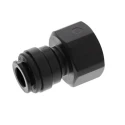 John Guest Black Acetal Copolymer Fitting, Male Female, 3/8 in PM450813E