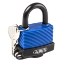 ABUS Weatherproof Keyed Brass Padlock with Stainless Steel 9 mm Shackle, 59 mm Body 70IB/50
