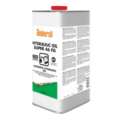 Ambersil Hydraulic Fluid, ISO Grade 46, Transparent Odourless 5L 30267-002