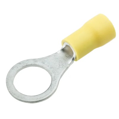 JST FV Insulated Ring Terminal M10 Stud Size Yellow 12 AWG 10 AWG Vinyl Insulation FVWS5.5-10(LF)