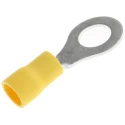JST FV Insulated Ring Terminal M8 Stud Size 12 AWG to 10 AWG Yellow Vinyl Insulation FVWS5.5-8(LF)