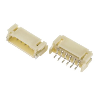 JST PH Series Right Angle Surface PCB Header 6 Contacts 2 mm Pitch 1 Row Shrouded S6B-PH-SM4-TB(LF)(SN)