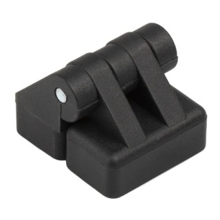RS PRO Nylon Butt Hinge Black Powder Coated with Knuckle Pin Screw Fixing 30 mm x 30 mm x 25 mm 702-7835