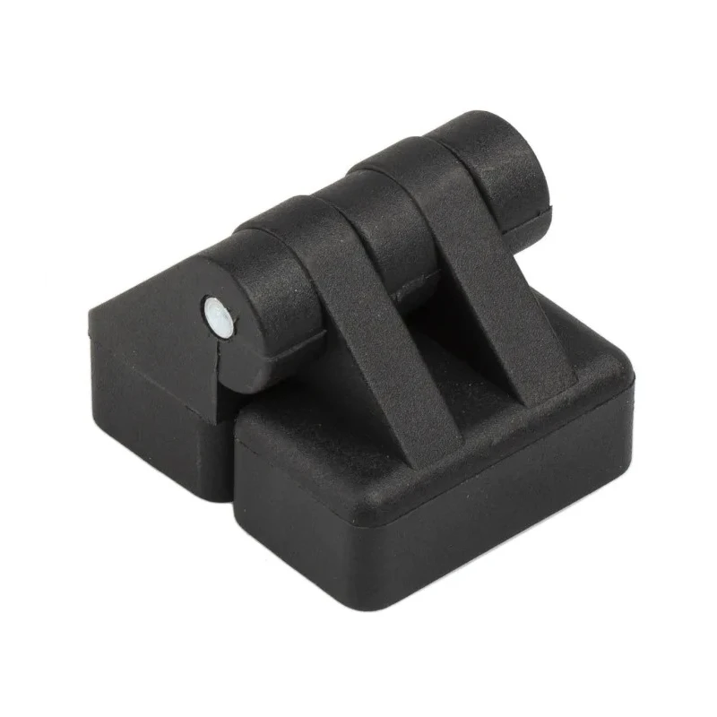 RS PRO Nylon Butt Hinge Black Powder Coated with Knuckle Pin Screw Fixing 30 mm x 30 mm x 25 mm 702-7835