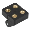 RS PRO Nylon Butt Hinge Black Powder Coated with Knuckle Pin Screw Fixing 30 mm x 30 mm x 25 mm 702-7835