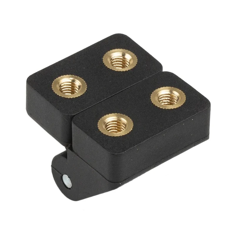 RS PRO Nylon Butt Hinge Black Powder Coated with Knuckle Pin Screw Fixing 30 mm x 30 mm x 25 mm 702-7835