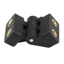 RS PRO Nylon Butt Hinge Black Powder Coated with Knuckle Pin Screw Fixing 30 mm x 30 mm x 25 mm 702-7835