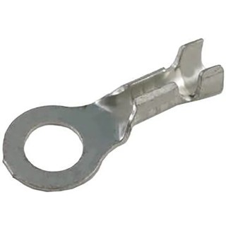 JST Uninsulated Ring Terminal, M5 Stud Size, 20 AWG to 18 AWG Wire Size, Grey LRB-1.0T-M5