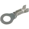 JST Uninsulated Ring Terminal, M5 Stud Size, 20 AWG to 18 AWG Wire Size, Grey LRB-1.0T-M5