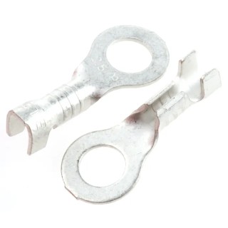 JST Uninsulated Ring Terminal M5 Stud Size 18 AWG to 14 AWG Wire Size Grey LRB-2.5T-M5
