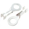 JST Uninsulated Ring Terminal M5 Stud Size 18 AWG to 14 AWG Wire Size Grey LRB-2.5T-M5