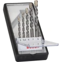 Bosch 5-Piece Masonry Drill Bit Set, Twist Carbide Tip, 5 mm to 8 mm 2607010526