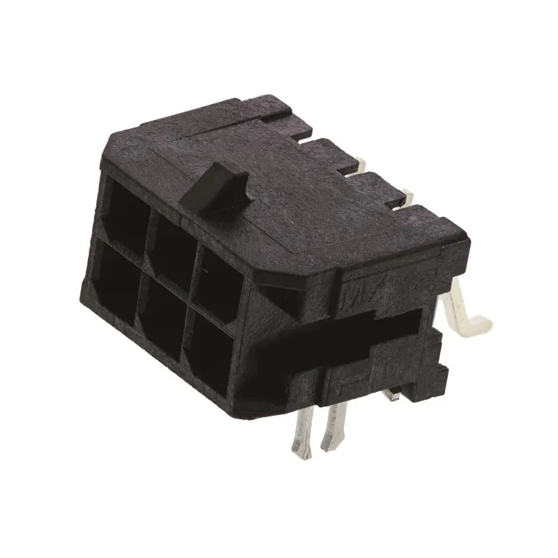 Molex Micro-Fit 3.0 Series Right Angle Surface PCB Header 6 Contact 3 mm Pitch 2 Row Shrouded 43045-0606