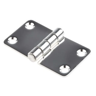 RS PRO Stainless Steel Butt Hinge with Fixed Pin 68 mm x 37 mm x 2 mm 749-1696