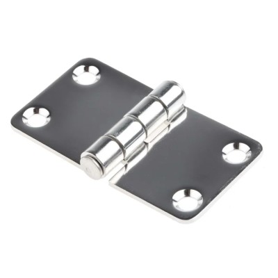 RS PRO Stainless Steel Butt Hinge with Fixed Pin 68 mm x 37 mm x 2 mm 749-1696