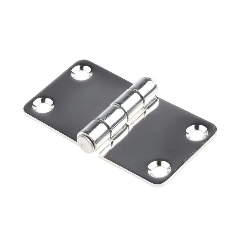 RS PRO Stainless Steel Butt Hinge with Fixed Pin 68 mm x 37 mm x 2 mm 749-1696