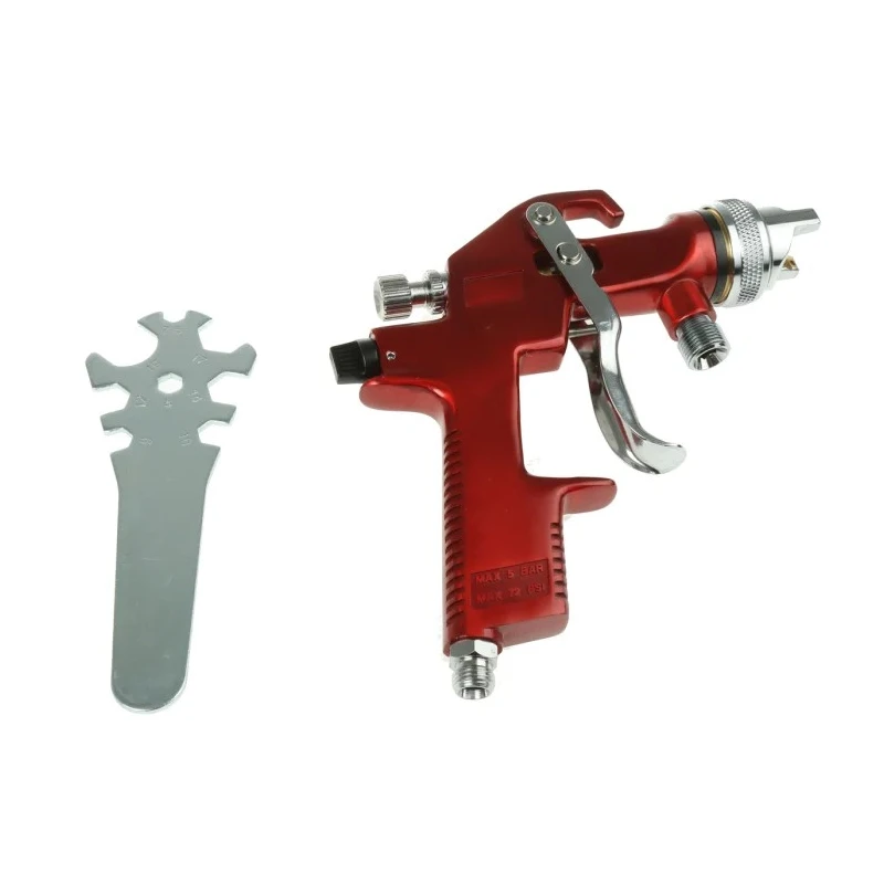 RS PRO 1L Aluminium HVLP Spray Gun with Stainless Steel Nozzle, 6.35 mm Inlet BSP Thread, 43 psi Operating Pressure 787-8881