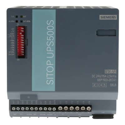 Siemens 24V DC Input Uninterruptible Power Supply SITOP UPS500S 360W Switch Mode Power Supply 6EP1933-2EC41