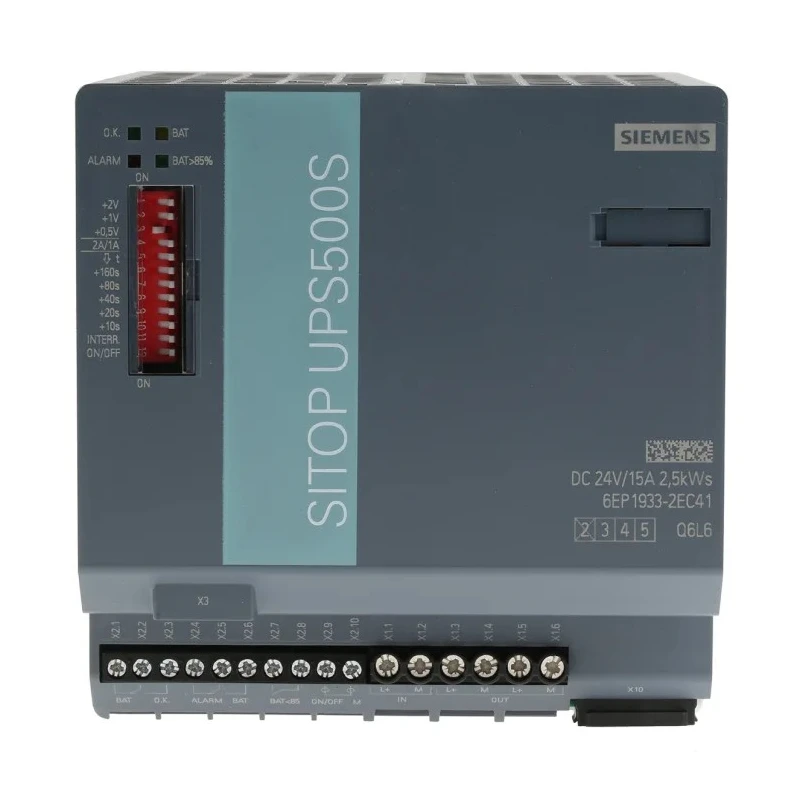 Siemens 24V DC Input Uninterruptible Power Supply SITOP UPS500S 360W Switch Mode Power Supply 6EP1933-2EC41
