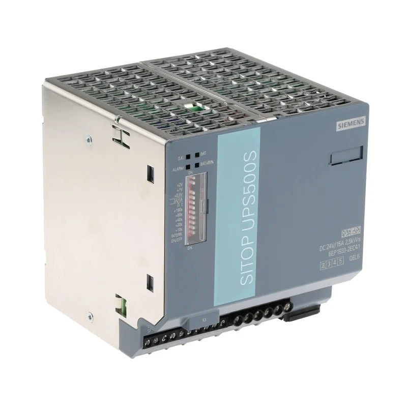 Siemens 24V DC Input Uninterruptible Power Supply SITOP UPS500S 360W Switch Mode Power Supply 6EP1933-2EC41
